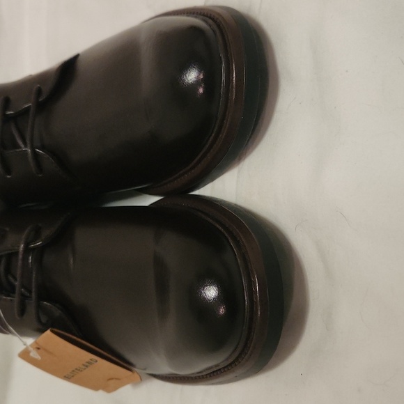 New! Dark brown leather men's dress shoes Oxford business casual formal derby - Picture 8 of 13